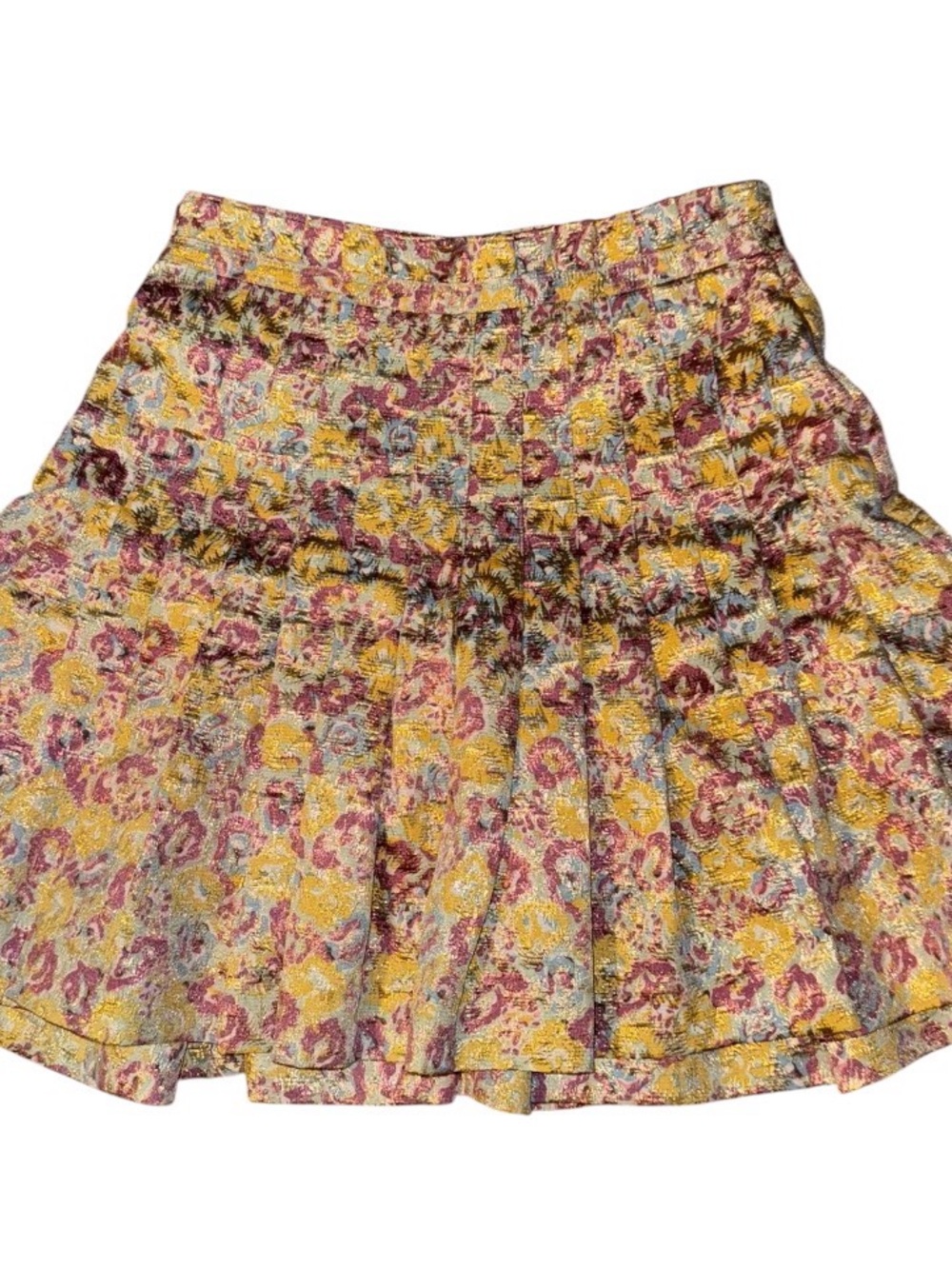 Zac Posen for Target Floral Brocade Pleated Skirt Size 9